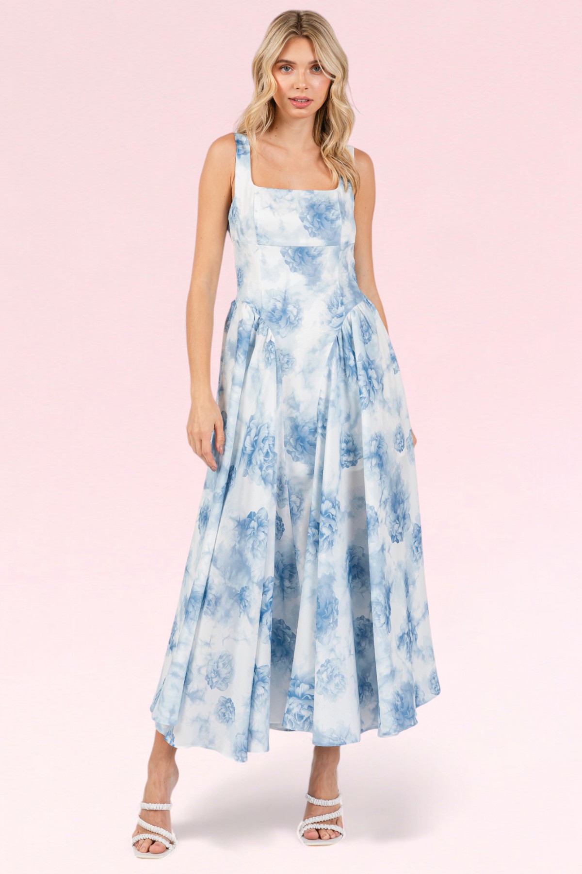 ribbon midi dress Zariah Ribbon Detail Midi Dress L I V D
